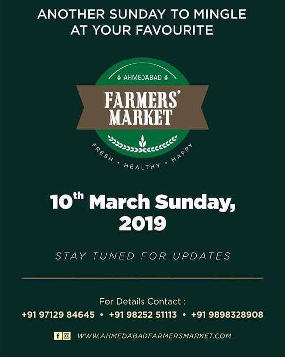 We are super excited for the 4th edition. Hope you are you ! .
.
.
Farmersmarket#afm#ahmedabad#eatlocal#eatfresh#eathealthy#sunday.