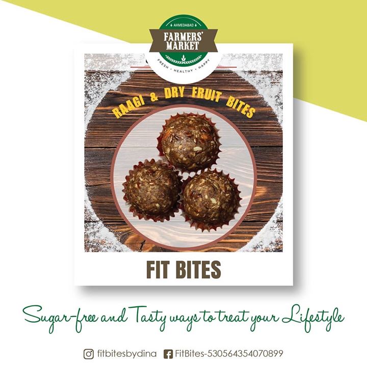 Want to have a healthy addition to your everyday life? Come visit @fitbitesbydina at Ahmedabad Farmers Market on 7th July to grab assorted range of high-protein energy bites!
.
.
.
#healthydiet #healthylifestyle #glutenfreediet #diabeticfriendly #proteinbites #fitbitesbydina #fitness #vadodarafoodies #ahmedabad #mumbaifoodbloggers #ahmedabadfoodies #healthcare #healthyfood #ownedbyawomanrunbywomen #Indiansuperfoods #superfoods  #healthyfood #healthyeating #farmersmarket #gujarat #farmfresh #afm #ahmedabadfarmersmarket #localmarket