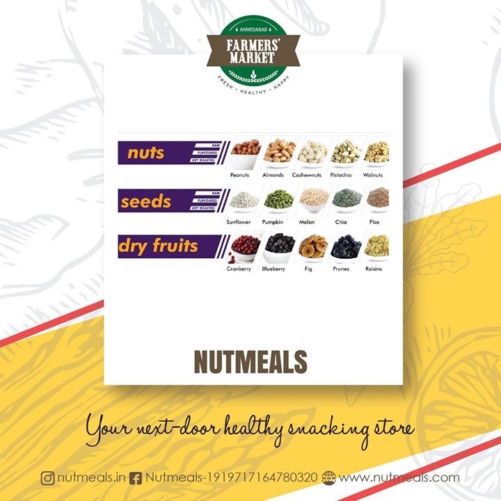 Are you the one who likes munching and seeking for healthy option to the regular snacks? Then @nutmeals.in is the one! Packed with nutritional values, they have got everything from nuts, seeds, exotic & dried fruits in store.