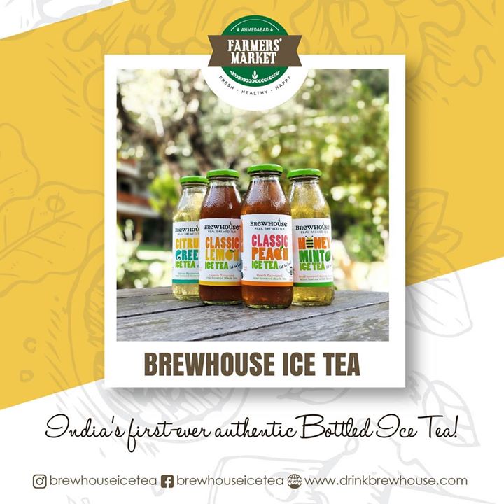 With soul-refreshing and freshly brewed range of iced teas, @brewhouseicetea is on a journey of catering the best iced-teas in the country. Come and enjoy them exclusively at Ahmedabad Farmers Market on 22nd September, 2019!
.
.
.
#brewhouseicetea #icetea #drinks #icedtea #refreshment #Organic #Healthy #Wellness #Realbrewed #Nottosweet #happiness #peach #amazon #SwitchToIceTea #afm #ahmedabadfarmersmarket #localmarket #ahmedabad_instagram #freshandhomemadeproducts #farmersmarket #gujarat #freshfood #farmfresh