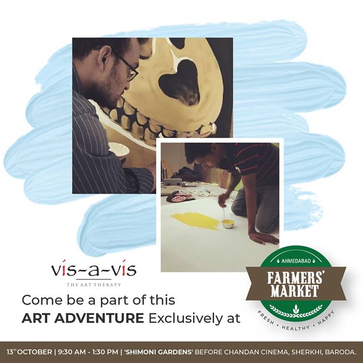 Apart from fun and food, AFM also hosts interactive activities. If art is one of your perks you wanna explore – participate in an art activity by @visavis_studio exclusively at AFM on 13th October 2019.
.
.
.
#Artist #exhibition #gallery #artworks #sculptures #baroda #visavisartiststudios #maketheswitch #chemicalfreeliving #farmersmarket #afm #ahmedabadfarmersmarket #localmarket #Baroda #supportlocal #localfoods #homemade