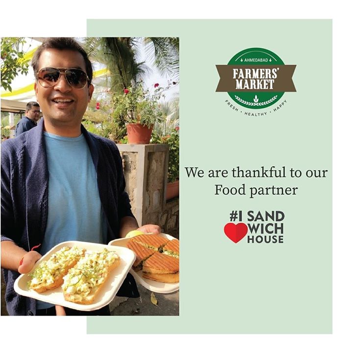 We are thankful to our FOOD PARTNER @ilovesandwichhouse
.
.
.
#farmersmarket #gujarat #freshfood #farmfresh #fruits #veggies #bakery #grocery #chocolates #vegan #dairy #cheese #bakers #afm #ahmedabadfarmersmarket #localmarket
#ahmedabad_instagram #freshandhomemadeproducts #fresh #homemade #gourmet