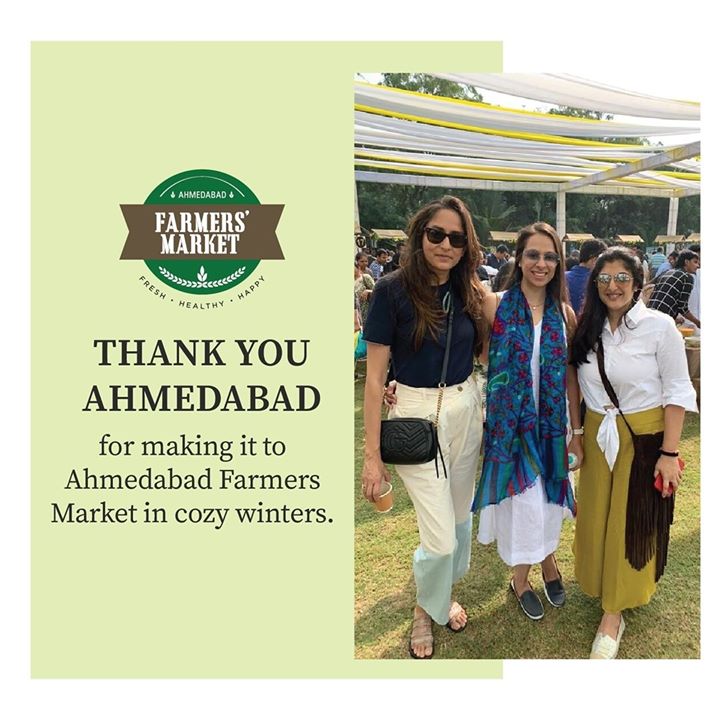 A big thank you to all of you who came to visit the Ahmedabad Farmers’ Market. We hope to continue this legacy for a healthy and happy living. 
.
.
.
#farmersmarket #gujarat #freshfood #farmfresh #fruits #veggies #bakery #grocery #chocolates #vegan #dairy #cheese #bakers #afm #ahmedabadfarmersmarket #localmarket
#ahmedabad_instagram #freshandhomemadeproducts #fresh #homemade #gourmet