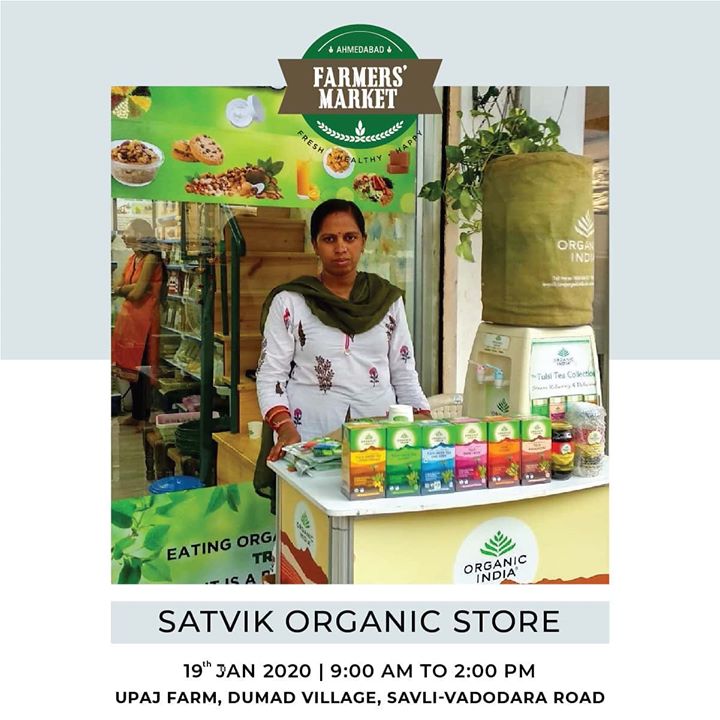 AHMEDABAD FARMERS MARKET - IN BARODA!
19th JAN | 9:00 AM – 2:00 PM | UPAJ FARMS - BARODA 
Explore---➡️
An exclusive range of organic food products by @satvik_organic_store
.
.
.
#farmersmarket #afm #ahmedabadfarmersmarket #localmarket #Baroda #supportlocal #localfoods #natural #nutritional #healthy #organicfood #nutrition #healthyliving #fitnessfood #wellness