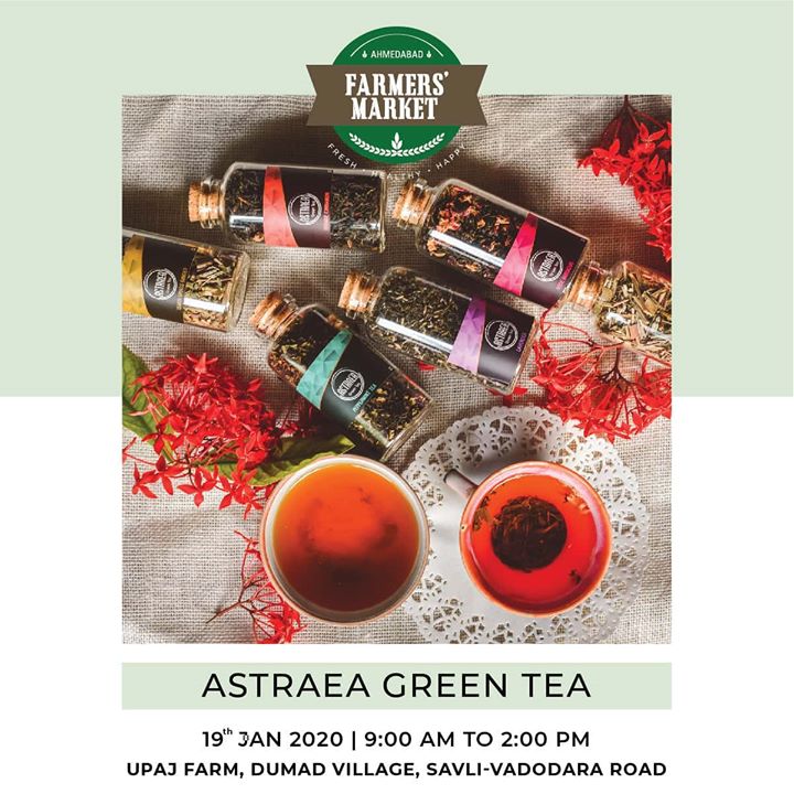 AHMEDABAD FARMERS MARKET - IN BARODA!
19th JAN | 9:00 AM – 2:00 PM | UPAJ FARMS - BARODA 
Explore---➡️
Exotic range of flavoured Green Teas by @astraeagreentea
.
.
.
#farmersmarket #afm #ahmedabadfarmersmarket #localmarket #Baroda #supportlocal #localfoods #natural #nutritional #healthy #organicfood #nutrition #healthyliving #fitnessfood #wellness #greentea #detox #astraeagreentea