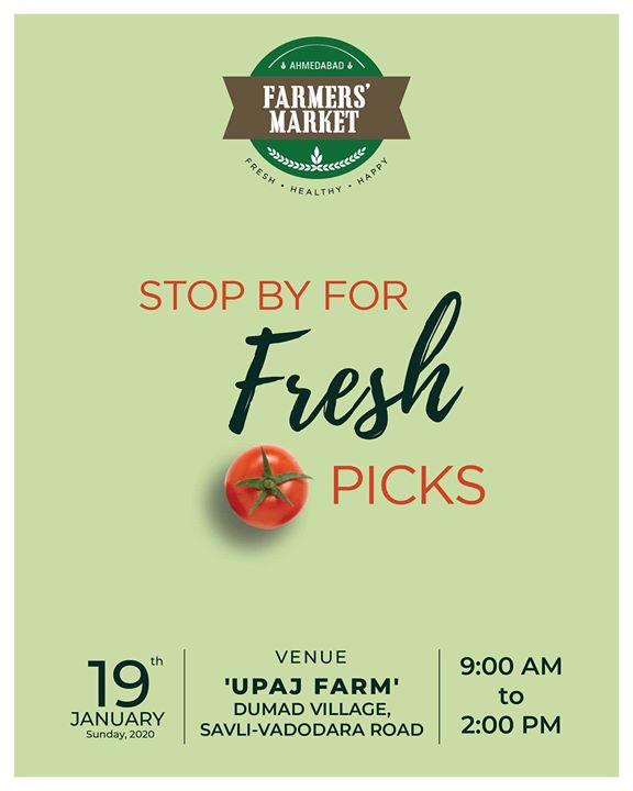 Hey Barodians, we are coming tomorrow with variants of local foods, artisan food creators and lots of fun! Come, explore and celebrate the local food and local food-culture with us!

.
.
.
#farmersmarket #afm #ahmedabadfarmersmarket #localmarket #Baroda #supportlocal #localfoods #natural #nutritional #healthy #organicfood #nutrition #healthyliving #fitnessfood #wellness