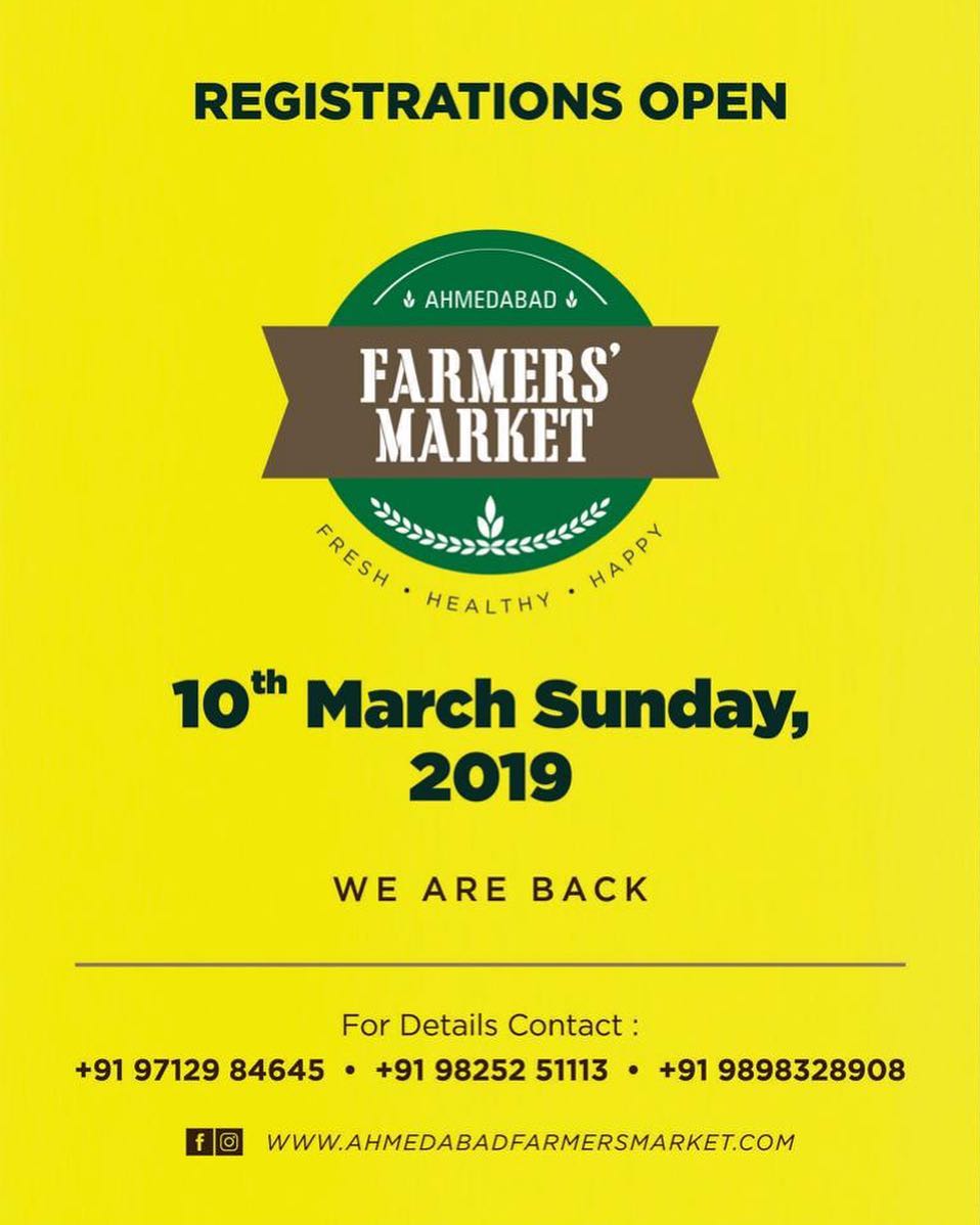 Come and be a part of this market ! .
.
.
Afm#ahmedabadfarmersmarket#farmersmarket#eathealthy#eatlocal#eatfresh.