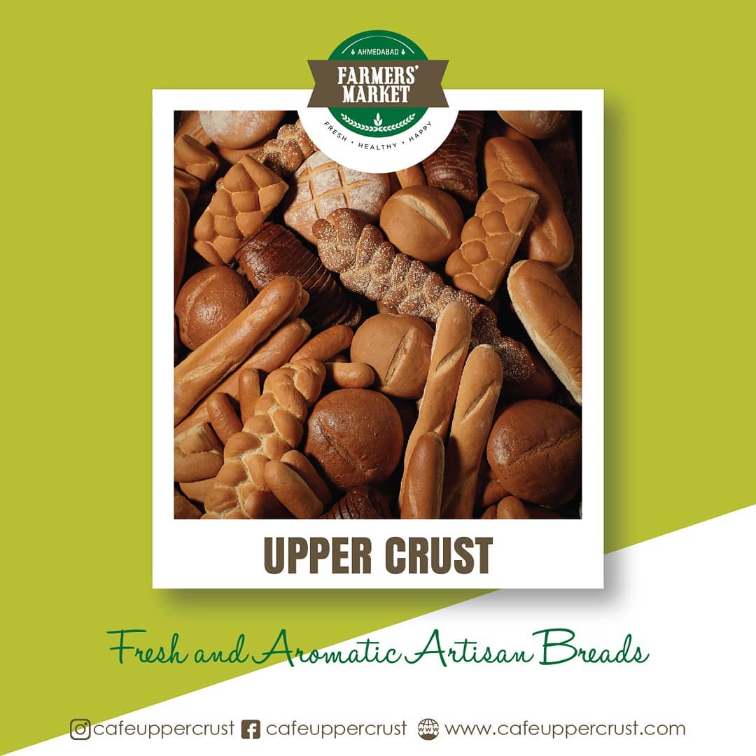 From Sour dough breads to French baguette, from fusion foods to signature desserts, @cafeuppercrust can be your next ultimate place to satisfy your cravings!
.
.
.
#UpperCrust #BlackDal #Restaurant #Cafe #AhmedabadFoodies #AhmedabadBakery #farmersmarket #gujarat #freshfood #bakers #farmfresh #dairy #fruits #veggies #bakery #grocery #chocolates #vegan #dairy #cheese #bakers #afm #ahmedabadfarmersmarket #localmarket
