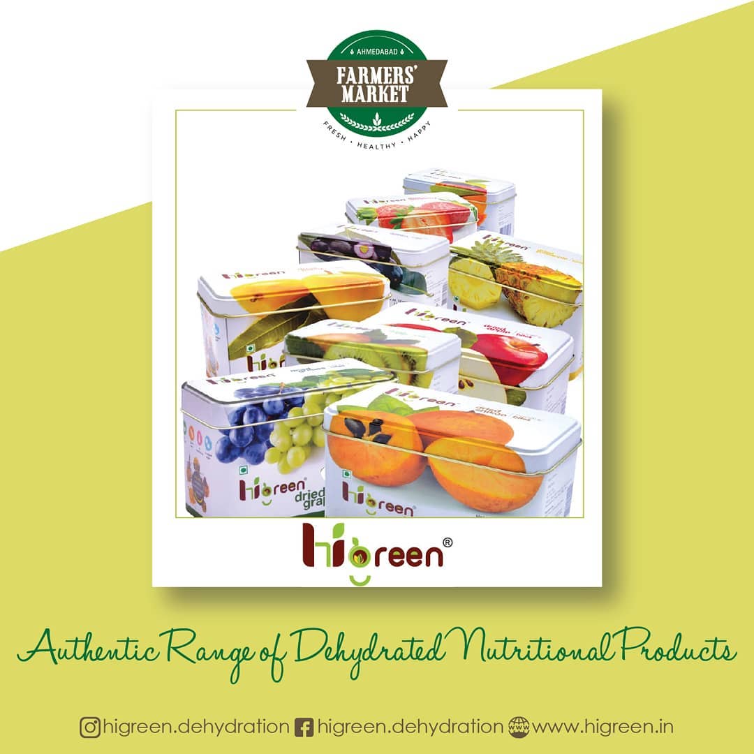 With a wide assortment of rich nutritional dehydrated vegetables, fruits, spices and herbs, @higreen.dehydration is all set to be at @ahmfarmersmarket! .
.
.
#farmersmarket #gujarat #farmfresh #afm #ahmedabadfarmersmarket #localmarket #natural #nutritional #healthy #organicfood #nutrition #healthyliving #healthy #fitnessfood #wellness #higreen #triphalaamrut #weightloss