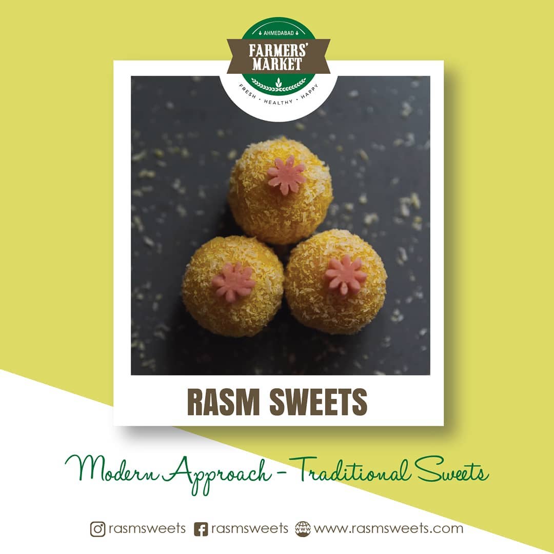 @rasmsweets is all about a perfect amalgamation of age-old tradition, simplicity and modern ways to recreate sweets. .
.
. 
#sweets #indiansweets #mithaai #mithai #tradition #indian #handcrafted #gourmet #purity #festive #indianfestivals #jaivalparikh #krishnaparikh #rasmsweets #rasmasweettradition #handmade #artisanal #farmersmarket #gujarat #freshfood #farmfresh #vegan #dairy #cheese #afm #ahmedabadfarmersmarket #localmarket