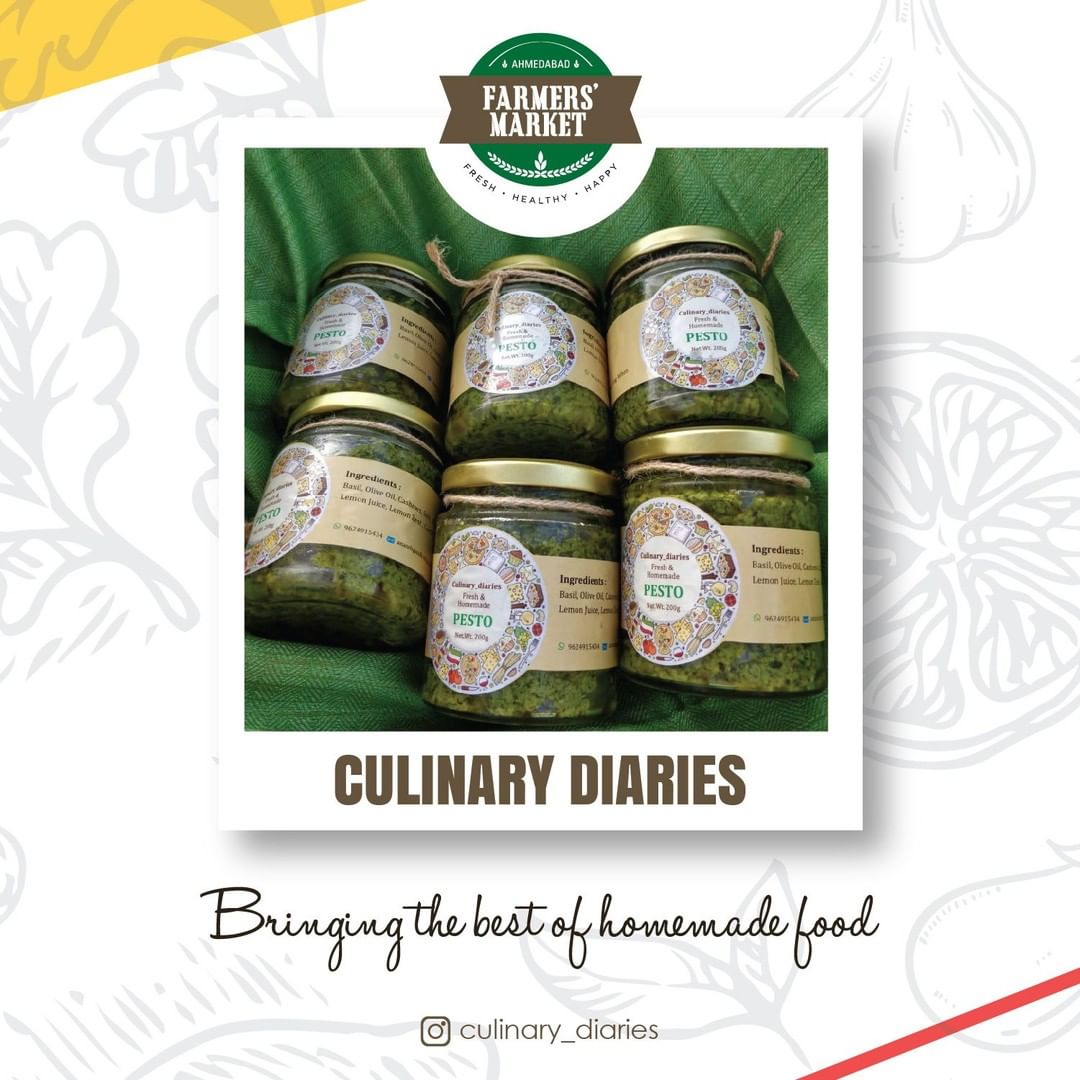 Fond of enjoying authentic and homemade gourmet food? Try @culinary_diaries exclusively at @ahmfarmersmarket on 22nd September!⠀
.⠀
.⠀
.⠀
#farmersmarket #gujarat #freshfood #farmfresh  #fruits #veggies #bakery #grocery #chocolates #vegan #dairy #cheese #bakers #afm #ahmedabadfarmersmarket #localmarket ⠀
#ahmedabad_instagram #freshandhomemadeproducts #fresh #homemade #gourmet