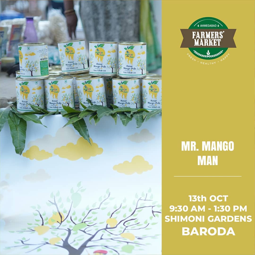 AHMEDABAD FARMERS MARKET - FIRST TIME IN BARODA!
Explore ----➡️
Pure and freshly extracted cooking oils by @extractedfreshly
Coffee Roasts and Brews by @korebicoffee
Satisfy your mango-cravings @mr.mango_man
.
.
.
#korebicoffee #specialtycoffee #purearabica #arabicacoffee #singleorigin #freshlyroasted #topgradebeans #kesarmango #mangoes #talalagirmangoes #mrmangoman #mangoman 
#virginoils #freshlyextracted #fresh #healthfood #edibleoils #healthyoils #unrefined #nopreservative #farmersmarket #afm #ahmedabadfarmersmarket #localmarket #Baroda #supportlocal #localfoods #homemade