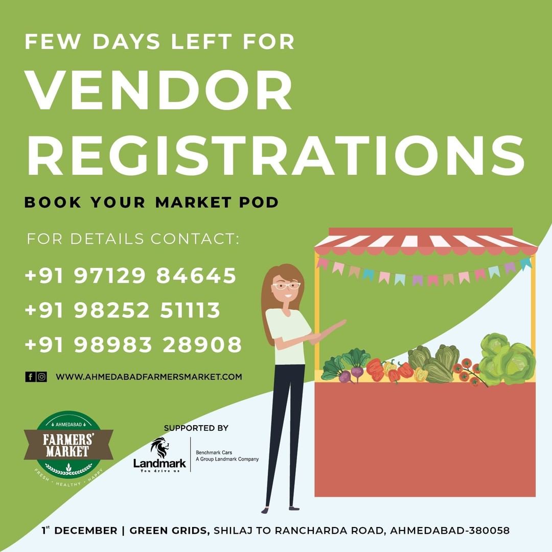 If you are yet to register your market pod, you are just one call away!⠀
Contact Us at: +91 98983 28908 | +919825251113 | +91 97129 84645⠀
.⠀⠀
.⠀⠀
.⠀⠀
#Ahmedabad #goodfood #ahmedabadfoodie #farmersmarket #gujarat #freshfood #bakers #farmfresh #dairy #fruits #veggies #bakery #grocery #chocolates #vegan #cheese #bakers #afm #ahmedabadfarmersmarket #localmarket #organicfood