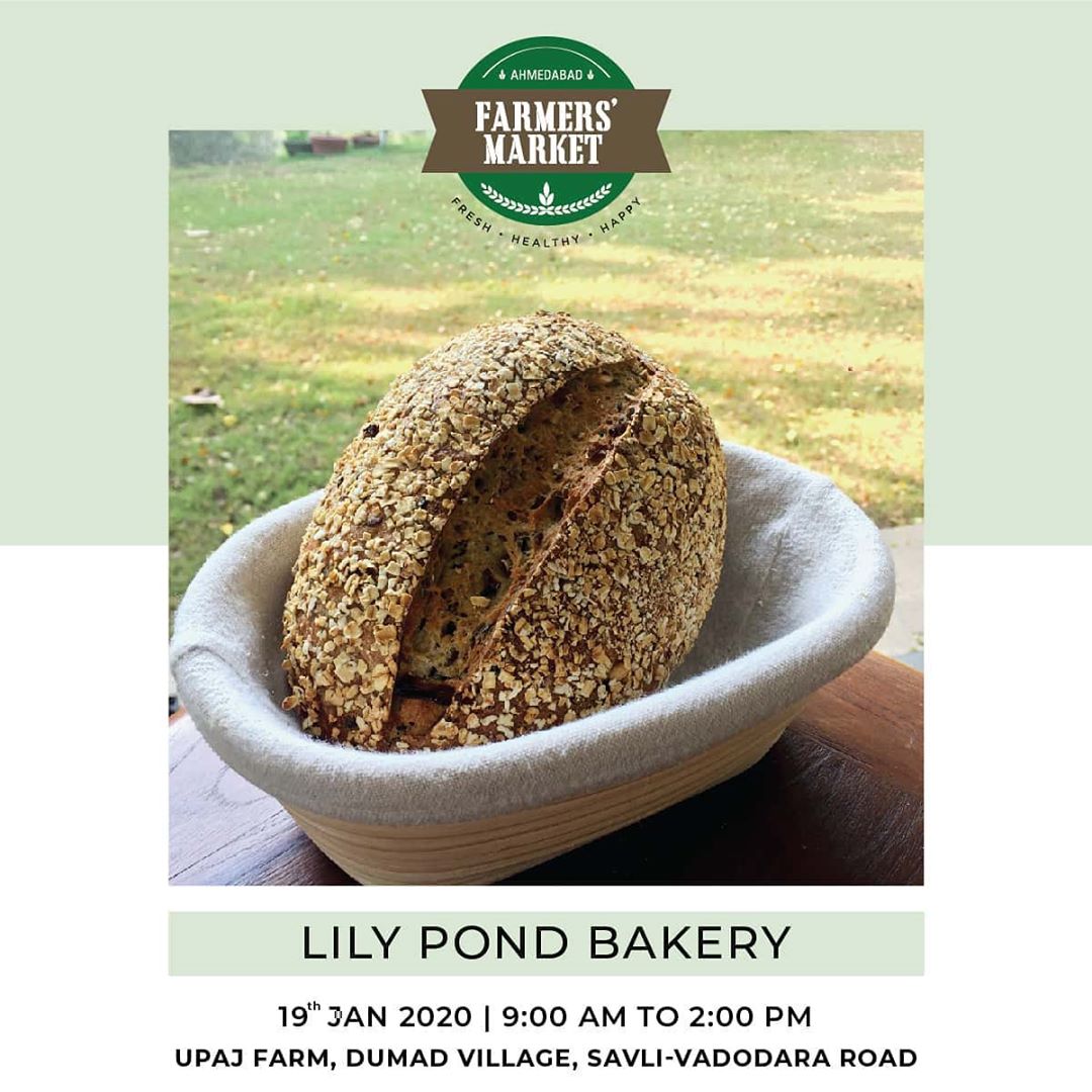 AHMEDABAD FARMERS MARKET - IN BARODA!
19th JAN | 9:00 AM – 2:00 PM | UPAJ FARMS - BARODA 
Explore---➡️
Home-made artisan breads by @lily_pond_bakery
.
.
.
#homemade  #artisanbread #ahmedabad_diaries #ahmedabadfoodie #ahmedabadbakery #chemicalfree #freshingredients #farmersmarket #afm #ahmedabadfarmersmarket #localmarket #Baroda #supportlocal #localfoods #natural #nutritional #healthy