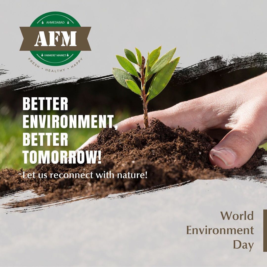 It’s time to reconnect with Nature!
#WorldEnvironmentDay

#farmersmarket #afm #ahmedabadfarmersmarket #localmarket #supportlocal #localfoods #homemade #organic #healthy #environment #nature