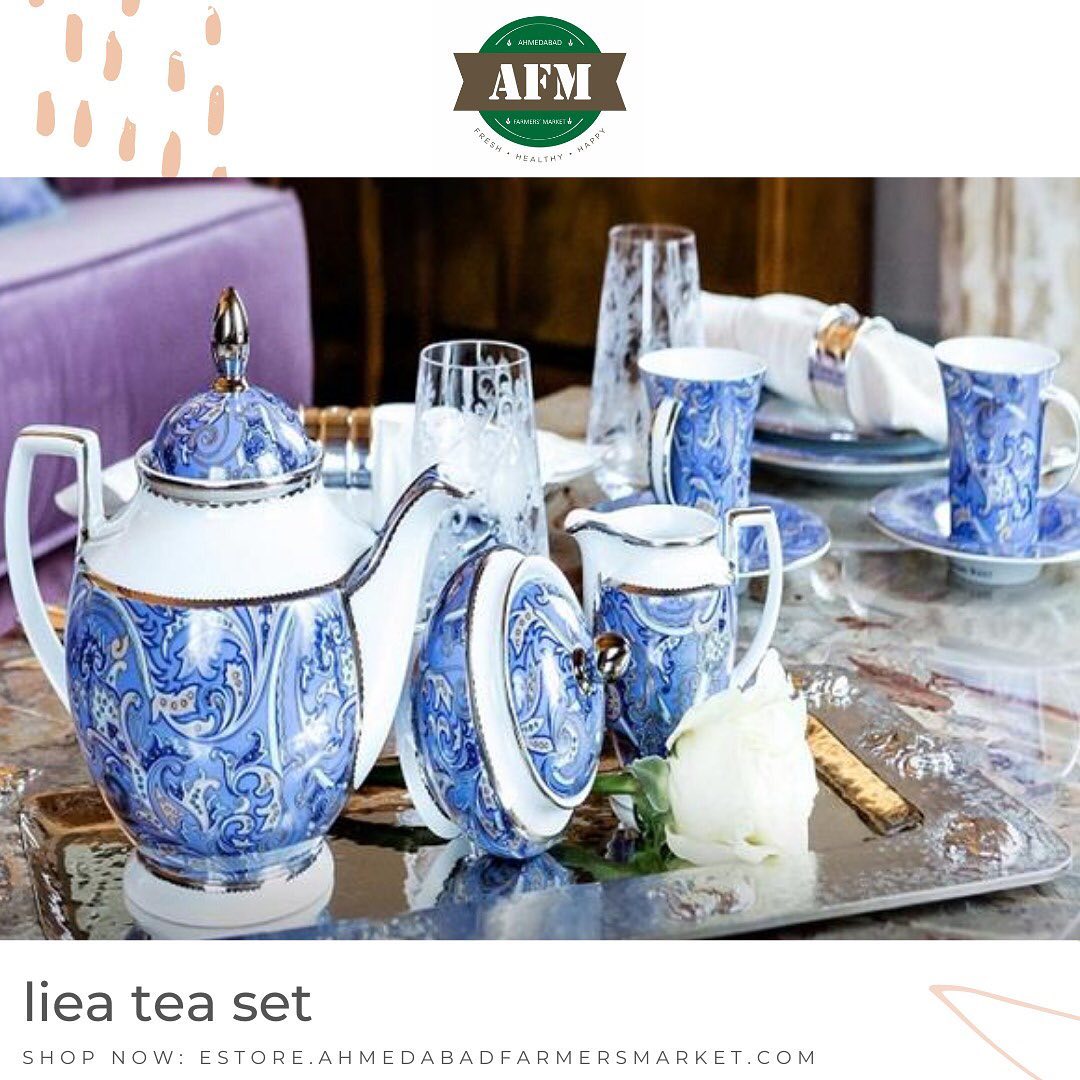 Liea tea set is a beautiful marble design porcelain tea set. It’s finest design and Mediterranean style is what makes it special 
.
.
For more details visit our website:
estore.ahmedabadfarmersmarket.com

#fresh #vendors #vendorregistration #healthy #healthylifestyle #healthyfood #naturalproducts #healthyeating #healthyrecipes #healthiswealth #health #healthandwellness #local #localbusiness #localfood #vendor #localbrand #happiness #lifestyle #lifestyleguide #happy #market #farmersmarket #ahmedabad #ahmedabadfood #naturalghee #worldfoodday #ghee  #ahmedabadfarmersmarket #afm