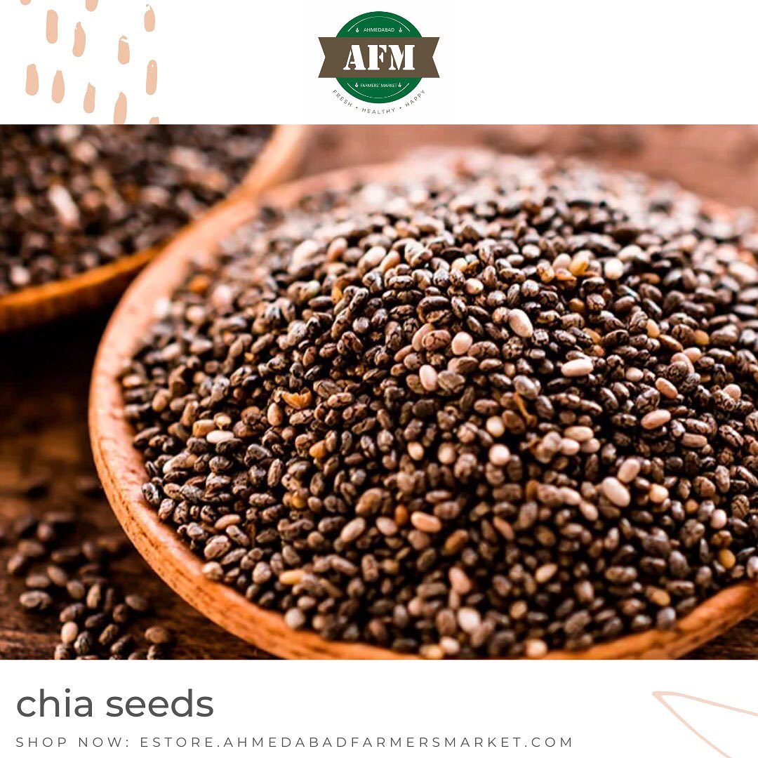 Multipurpose Chia seeds: Can be used as dressing for salads and sweets, can be consumed as munching, can be used as grounding powder and has unlimited health benefits. 
.
.

Order now at:
estore.ahmedabadfarmersmarket.com

#fresh #vendors #vendorregistration #healthy #healthylifestyle #healthyfood #naturalproducts #healthyeating #healthyrecipes #healthiswealth #health #healthandwellness #local #localbusiness #localfood #vendor #localbrand #happiness #lifestyle #lifestyleguide #happy #market #farmersmarket #ahmedabad #ahmedabadfood #naturalghee #worldfoodday #ghee  #ahmedabadfarmersmarket #afm