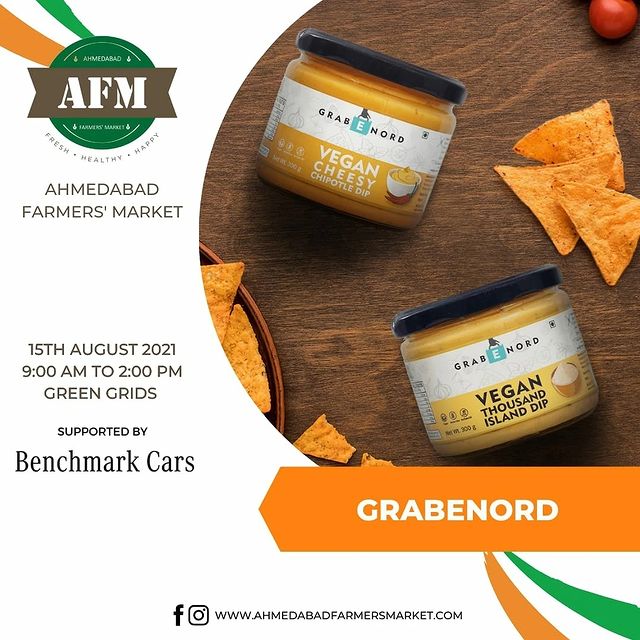 Catch us and them at AFM! 15th August (Sunday) | Green Grids, Ahmedabad.
.
@grabenord  @pure.treat @healthygutpro 
.
Book your stalls now!!
.
.⠀
#farmersmarket #gujarat #freshfood #farmfresh #fruits #veggies #bakery #grocery #chocolates #vegan #dairy #cheese #bakers #afm #ahmedabadfarmersmarket #localmarket #ahmedabad_instagram #freshandhomemadeproducts #fresh #homemade #gourmet