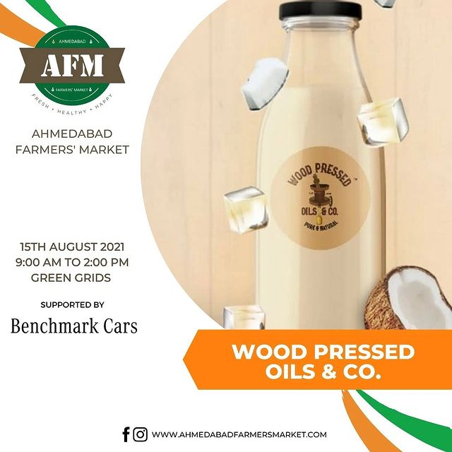 This Sunday is gonna be all about Get. Set. Shop!
.
@wood_pressed_oils_and_co @prelude.ahm @kashmiriyat.store
. 
15th August (Sunday) | Green Grids, Ahmedabad.
.
#farmersmarket #gujarat #freshfood #farmfresh #fruits #veggies #bakery #grocery #chocolates #vegan #dairy #cheese #bakers #afm #ahmedabadfarmersmarket #localmarket #ahmedabad_instagram #freshandhomemadeproducts #fresh #homemade #gourmet